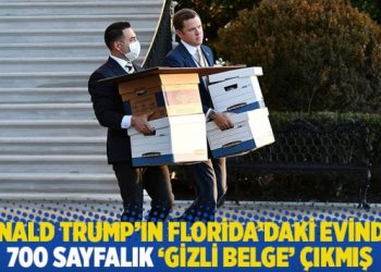 Donald Trump’ın Florida’daki evinden 700 sayfalık ‘gizli belge’ çıkmış