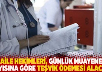 Aile hekimleri, günlük muayene sayısına göre teşvik ödemesi alacak