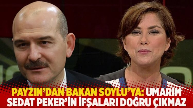 Payzın’dan Soylu’ya: Umarım Sedat Peker’in ifşaları doğru çıkmaz