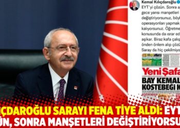 Kılıçdaroğlu Sarayı fena tiye aldı!