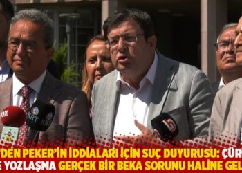 CHP’den Peker’in iddiaları için suç duyurusu: Çürüme ve yozlaşma gerçek bir beka sorunu haline geldi