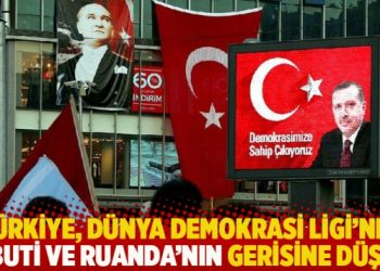 Türkiye, Dünya Demokrasi Ligi’nde Cibuti ve Ruanda’nın gerisine düştü