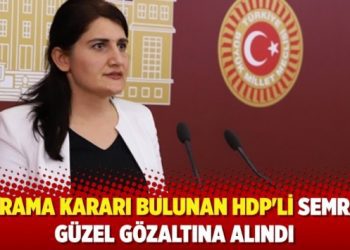 HDP’li Semra Güzel gözaltına alındı