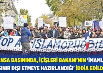 Fransa basınında, İçişleri Bakanı’nın ‘imamları sınır dışı etmeye hazırlandığı’ iddia edildi