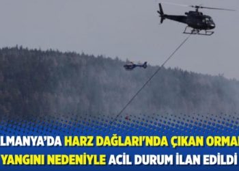Almanya’da Harz Dağları’nda çıkan orman yangını nedeniyle acil durum ilan edildi