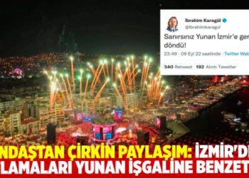 Yandaş yazardan çirkin paylaşım: