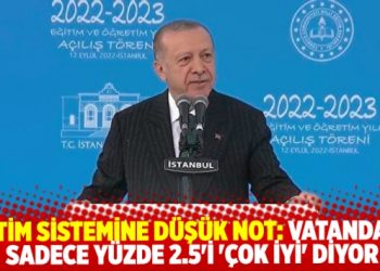 Eğitim sistemine düşük not: Vatandaşın sadece yüzde 2.5’i ‘çok iyi’ diyor