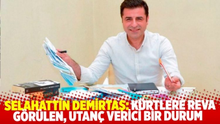 Selahattin Demirtaş: Asıl, Kürt’e reva görülen utanç verici bir durum