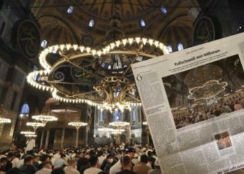 Alman gazetesi, Ayasofya Camii’ndeki tahribatı yazdı