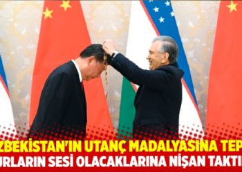 Uygurların sesi olacaklarına zalime nişan taktılar! Utanç madalyası tepki gördü