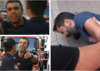 Sivas’ta yangını görüntüleyen muhabire polisten tekme ve yumruklu saldırı