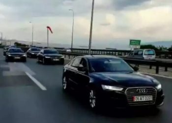 Bahçeli’nin konvoyu sosyal medyada gündem oldu