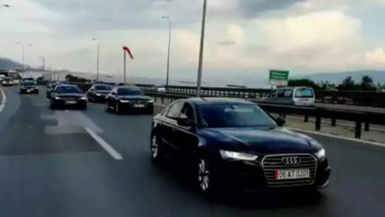 Bahçeli’nin konvoyu sosyal medyada gündem oldu