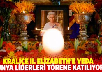İngiltere Kraliçe II. Elizabeth’e veda ediyor