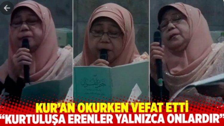 Endonezya’nın hanım hocası Kur’an okurken ruhunu teslim etti