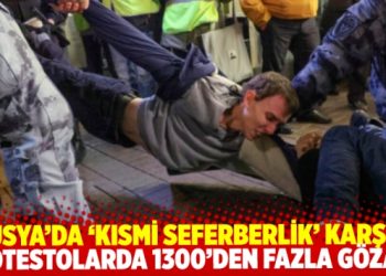 Rusya’da ‘kısmi seferberlik’ karşıtı protestolarda 1300’den fazla gözaltı
