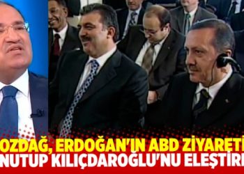 Bozdağ, Erdoğan’ın ABD ziyaretini unutup Kılıçdaroğlu’nu eleştirdi.