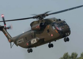 Alman ordusuna ait askeri helikopter düştü!