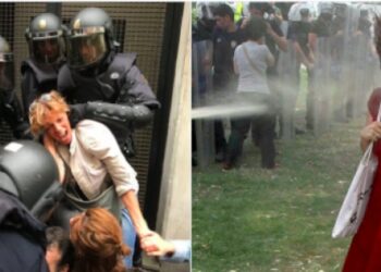 Katalanlar’dan polis şiddetine Türkiye benzetmesi!