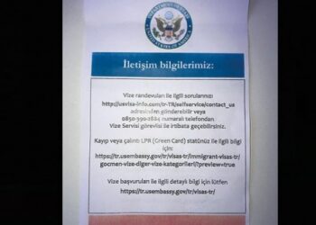 ABD Konsolosluğu’na gidenlere bu kağıt verildi