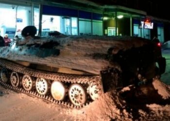 Rusya’da tankla soygun girişimi!