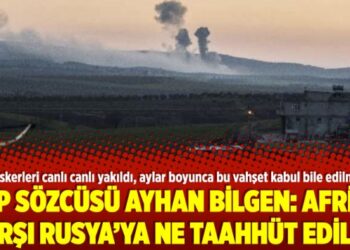 HDP Sözcüsü Ayhan Bilgen: Afrin’e karşı Rusya’ya ne taahhüt edildi?