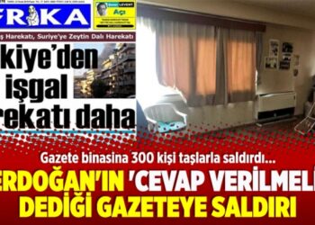Erdoğan’ın ‘Cevap verilmeli’ dediği gazeteye saldırı