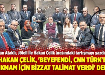 Hakan Çelik, ‘Beyefendi, CNN Türk’e çıkmam için bizzat talimat verdi’ dedi