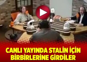 Canlı yayında Stalin için birbirlerine girdiler