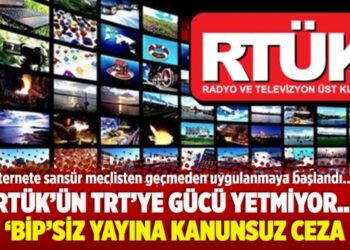 RTÜK’ün TRT’ye gücü yetmiyor… ‘Bip’siz yayına kanunsuz ceza