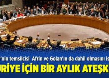 Suriye için bir aylık ateşkes