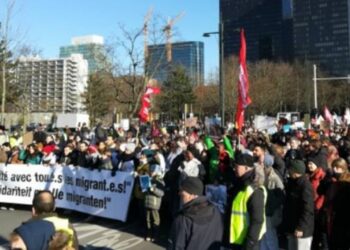 Belçika’da binlerce kişi mülteci karşıtı politikaları protesto etti