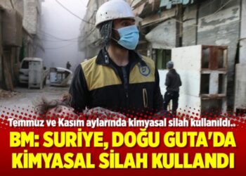 BM: Suriye, Doğu Guta’da kimyasal silah kullandı