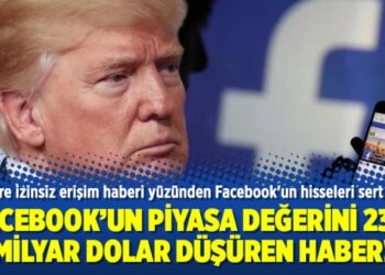 Verilere izinsiz erişim haberi yüzünden Facebook’un hisseleri sert düştü