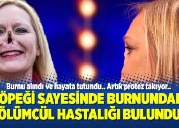 Köpeği sayesinde burnundaki ölümcül hastalığı bulundu