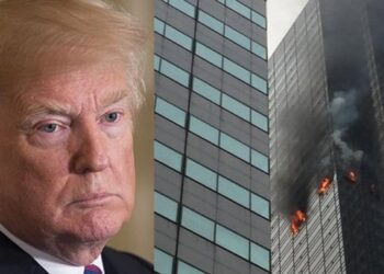 Trump’ın gökdeleninde yangın!