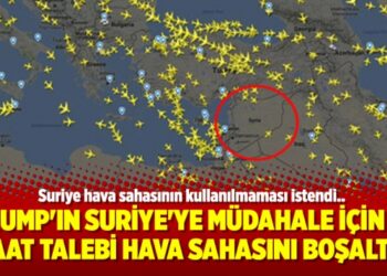 Trump’ın Suriye’ye müdahale için 72 saat talebi hava sahasını boşalttı