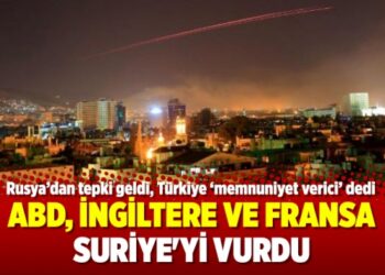 ABD, İngiltere ve Fransa Suriye’yi vurdu