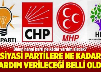 Siyasi partilere ne kadar yardım verileceği belli oldu
