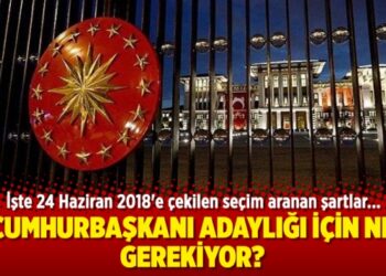 Cumhurbaşkanı adaylığı için ne gerekiyor?
