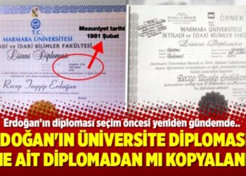 Erdoğan’ın Üniversite diploması o isme ait diplomadan mı kopyalandı?