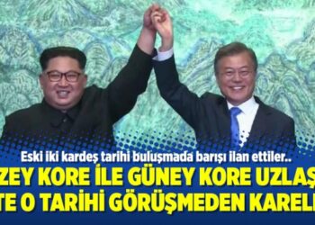 Kuzey Kore ile Güney Kore uzlaştı; işte o tarihi görüşmeden kareler