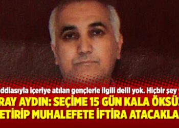 Koray Aydın: Seçime 15 gün kala Öksüz’ü getirip muhalefete iftira atacaklar