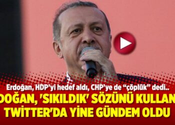 Erdoğan, ‘S ı k ı l d ı k’ sözünü kullandı; Twitter’da yine gündem oldu