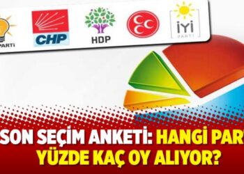Son seçim anketi: Hangi parti yüzde kaç oy alıyor?
