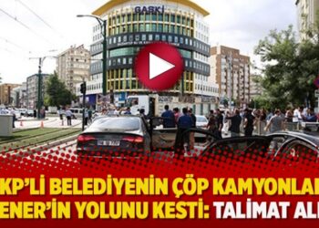 AKP’li belediyenin çöp kamyonları Akşener’in yolunu kesti: Talimat Aldım!