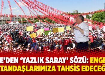 İnce’den ‘yazlık saray’ sözü: Engelli vatandaşlarımıza tahsis edeceğim