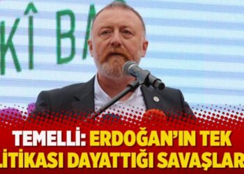 Temelli: Erdoğan’ın tek politikası dayattığı savaşlardır