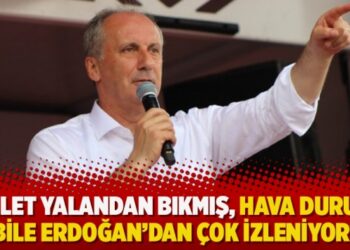 ‘Millet yalandan bıkmış, hava durumu bile Erdoğan’dan çok izleniyor’