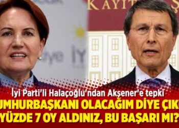 İyi Parti’li Halaçoğlu’ndan Akşener’e tepki